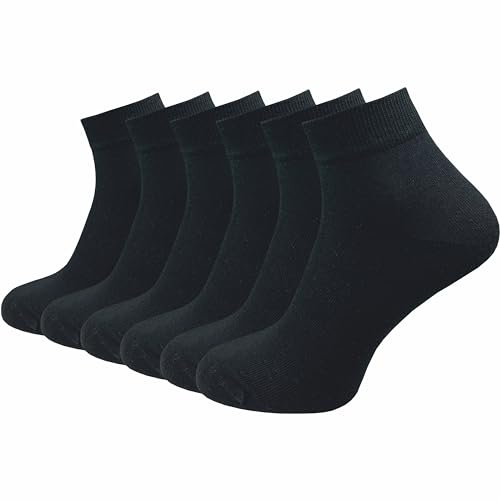 GAWILO Damen Quarter Socken aus 100% reiner Baumwolle (6 Paar | 10 Paar) | Füßlinge ohne drückende Naht über den Zehen