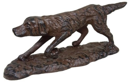 Gusseisen Jagdhund 23 x 10 x 7 cm Jagd jagen Hund Dog Tier Figur Deko GTT K14