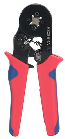 HYCHIKA Pinza Crimpatrice Capicorda，Spelafili Automatico 3 in 1, Strumenti di Crimpatura con 1200PCS Cavo Connettori 0.25-10mm²(AWG 24-8) Terminals, Pinza Capicorda, Attrezzi Kit Elettricista