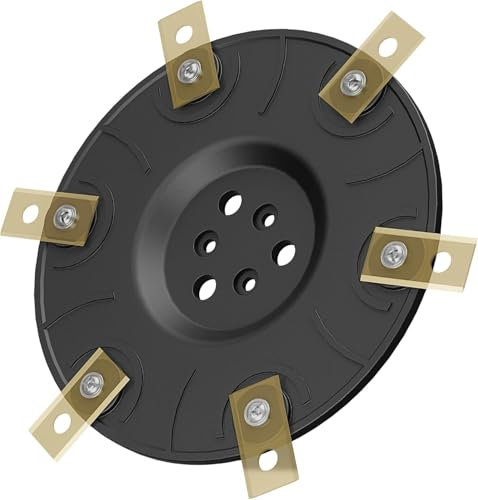 Disque de lame compatible avec Worx Landroid, M500, M700, WR167E WR141E Vision M600, disque de lame renforcé en fibre de verre, compartiment pour robot tondeuse, avec vis (sans lame)