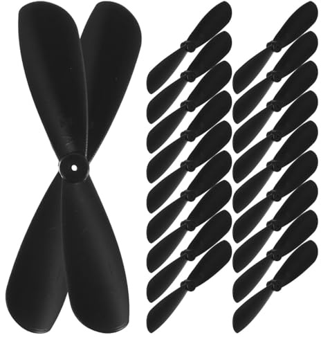 Sosoport Rc Flugzeug Propeller 2-Blatt Schwarz 10 Paar 0.75 Mm | Abs Material, 0.75 Mm Lochdurchmesser, 10 Paar, FüR Rc Flugzeugspielzeug