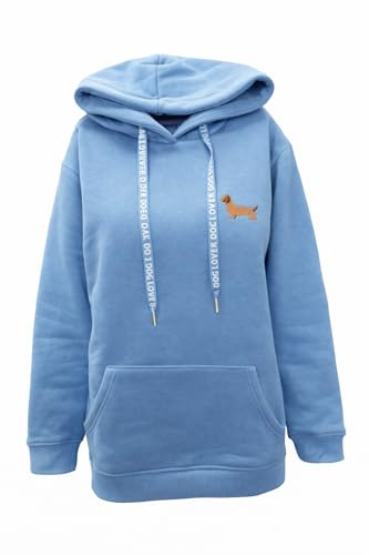 Zwillingsherz Damen Hoodie mit Kapuze – Kuscheliger Kapuzenpullover – Weicher Sweatshirt Pullover für Frauen Aufdruck – Stylischer Look für Frühling, Herbst & Winter – Loungewear Mode