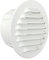 La Ventilazione GTA80RB Griglia Tonda da Incasso, Alluminio Bianco, ø 100 mm