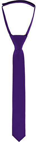 Ladeheid Kinder Jungen Krawatte KJ (31cm x 4cm, Dunkel violett)