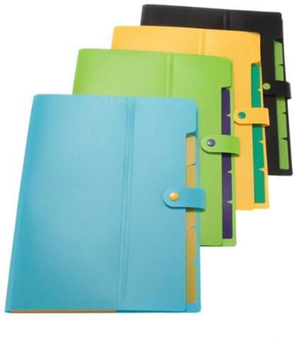 Lot de 10 porte-documents pour jeunes filles - Couleur aléatoire