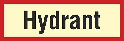 Schild Hydrant Brandschutzzeichen