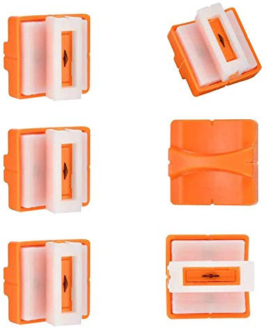 6 Pieces Paper Cutter Replacement Blades, Replacement Cutting Blades Paper Trimmer Blades Paper Cutting Blades Photo Cutter Tools with Automatic Security Safeguard Design for A4 Paper Trimmer Card