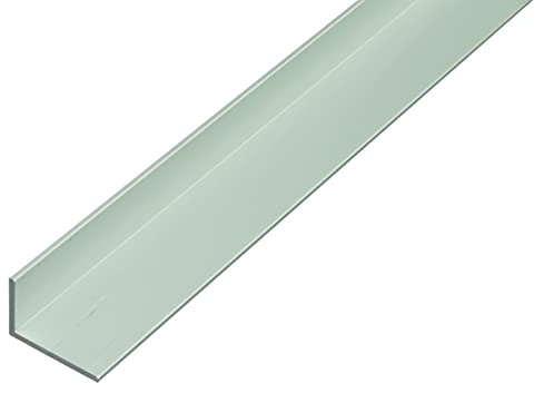 Alberts 498238 Winkelprofil | Aluminium, silberfarbig eloxiert | 1000 x 15 x 10 mm | 7er Set