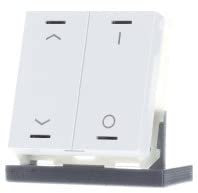 EIB, KNX, Taster Light 63 2-fach, RGBW, Studioweiß glänzend, Jalousie_Schalten, BE-TAL6302.C1