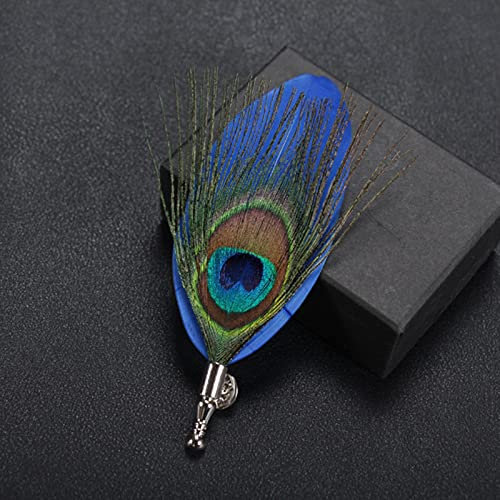 Klassische Pfauenfeder Brosche Schal Schnalle Anstecknadeln & Broschen Schmuck Brücke Anzug Hochzeit Herren Accessoires