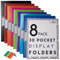 Ziffs Office® 8 x 30 Pocket A4 Display Folders - A4 Display Folders with Plastic Pockets - A4 Folder - Display Book - Presentation Folders - 250 Sticky Labels Included - Project Folder - British Brand