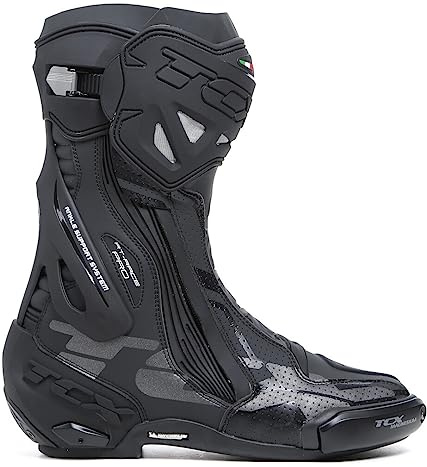 TCX Herren Rt-Race Pro Air Motorcycle Boot, Black Reflex, 41 EU