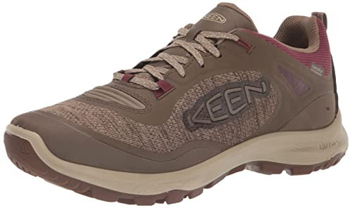 KEEN Damen Terradora Flex wasserdicht Wanderschuh, Canteen/Windsor Wine, 39.5 EU