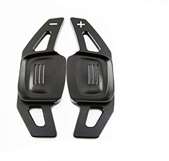 Auto Lenkrad Schaltwippen,Asudaro 2Stück Schaltwippen Auto Schaltwippen Verlängerung Paddle Shifter Extensions Aluminium Racing Schaltwippen Verlängerung Kompatibel mit G-ol-f 8 MK8 2020 2021,Schwarz