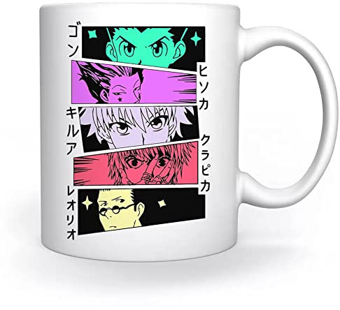 Hunter X Hunter Full Gang Tasse Weiß Für Kaffee Tee Cappuccino Kakao Mug White Coffee Tea Cacoa