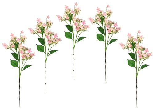 Künstlicher Blütenzweig Zweig Deko Floristik Blüten Kunstpflanze Dekopflanze Pflanze Kunstblume Deko Blumen Frühjahrsdeko Frühlingsdeko Osterdeko Dekozweig AST Einzelblume Kunstzweig Knospen Hochzeit