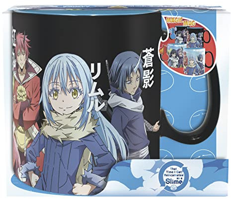 Abysse Corp That Time I got Reincarnated as a Slime - Taza con efecto térmico (100% cerámica), color negro