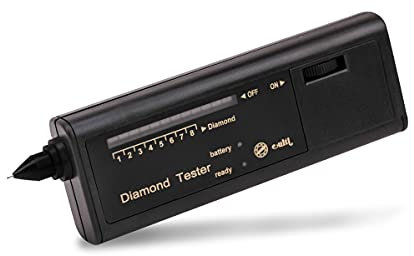 cultj Diamond Tester Diamanttester Edelsteintester Schmucktester, Diamantprüfer Edelsteine Detektor Stift LED Audio Edelstein Tester, Tragbare Diamant Prüfgerät Gemstone Jewelry Gems Tool