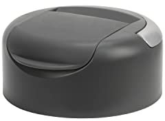 W&P Porter Drink Through Lid for Insulated Water Bottles, Leak-Proof, Carrying Handle, BPA Free, Charcoal