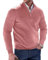 Minetom Homme Pull À Col Roulé avec Fermeture Eclair Manches Longues 1/4 Zip Col Montant Pullover en Tricoté d'hiver Sweater A Rose L