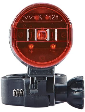 Prophete LED Batterierücklicht, werkzeugfreie Montage, Batterieindikator, ohne Batterien, StVZO, Schwarz