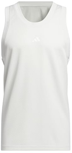 adidas Herren Basketball Legends Tank Top Tanktop, Orbit Grey/White, XL