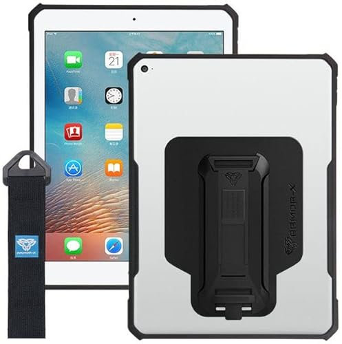 Armor-X Apple iPad 10.2 (2019/2020/2021) Hülle Shockproof Strap Schwarz