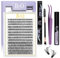 B&Q DIY Eyelash Extension Kit Christmas Gifts for Women 280 PCS Cluster Lashes Kit D 9-16MIX Diy Lash Extensions Kit with Lash Bond and Seal Lash Remover Lash Applicators (Kit-40D-D Curl 9-16mm)