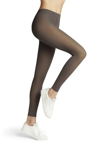 FALKE Pure Matt 50 DEN W Le semi-opaques unis 1 paire, Leggings Femme, Marron Soil 5181, S