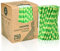 Biodegradable Green Bamboo Paper Drinking Straws 14.6cm x 8mm Wide - Pack of 250 - For Short Drinks, Cocktails, Smoothies, Milkshakes