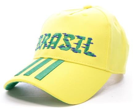 adidas Brasil Herren-Mütze, Gelb, gelb, M/L