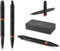 Parker IM Professionals Vibrant Rings Set Rollerball Pen and Ballpoint Pen with Engraving, Premium Pen, Gift Box, Personalised Gift, Name, Engraved, Birthday (Orange PVD)