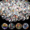 100 Cuentas de Cristal Briolette AB 10 mm para Hacer Joyas - Vidrio Facetado a Granel, Espaciadores Redondos Brillantes para Manualidades y Joyería
