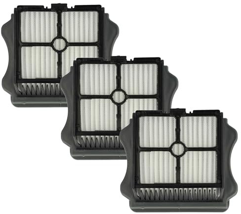 vhbw 3x Flachfaltenfilter kompatibel mit Tineco Floor One S5, Floor One S3 Nass- und Trockensauger, Staubsauger - Filterelement