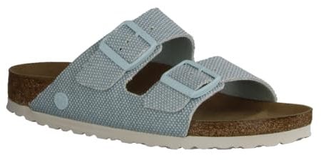 Birkenstock CHANCLA ARIZONA VEGAN CANVAS VERDE CHIARO, verde chiaro, 39 EU Estrecho