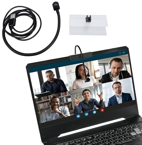 Bewinner Center Cam USB Mittelbild Webkamera, 15fps 8MP Auto Focus Desktop PC Webcam, Plug and Play Augenkontakt Webcam 80° Betrachtung Winkel für Computer