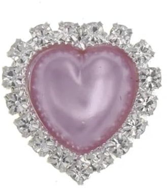 Zadaos 10pcs 18mm Rhinestone Pearl Brooch Flatback Metal Weddings Decoration Crystal Diyjewelry Accessories 7.Lilac