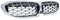 ECZDDEFS Auto Frontgrill Frontgrill Diamant-Nierengitter Renngitter Meteor-Stil Für B&MW 3er G20 G21 G28 2019 2020 2021 Frontstoßstangen-Kühlergrill(All Silver)
