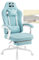 WOLTU Gaming Stuhl mit Taschenfederkissen, Gaming Sessel 150 kg Belastbarkeit, ergonomischer Drehstuhl, Gamer Stuhl mit Kopfkissen, Lendenkissen, Fußstütze, Netzstoff, Hellblau, GS16hbl