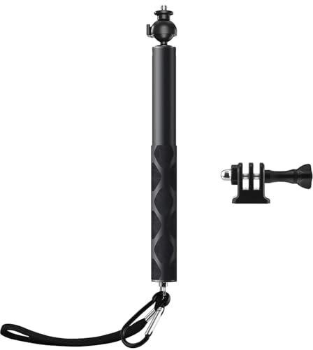 Wiseten Selfie Stick für Insta360 X5 X4, 120CM Teleskop Handheld Pole Stick Monopod mit 360° Kugelkopf für GoPro Hero 13 12 11 10 9 Black Insta 360 X5 X4 X3 DJI Osmo Action 5 Pro Kameras Zubehör
