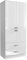 Nera High Gloss 2 Door Wardrobe with Drawers and Hanging Rail Slim Wardrobes for Small Bedrooms Storage (White Gloss (Matt White))