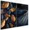 murando - Art Set of 2 Canvases Wall Art Luxury Dark Leaves 120x90 cm (2 pcs. 60x90 cm each) Acoustic Wall Multi Panels Canvas - 2 Piece - Large Print - Room Decor for Teen Girls - b-C-10461-b-a