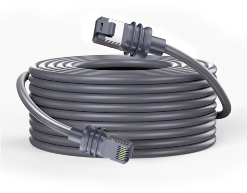 YWNYT Cable Starlink Gen 3, 10 M/23 M/30 M/46 M, cable Starlink para Starlink Gen 3, repuesto estándar V3, cable Ethernet impermeable para exteriores Starlink Rectangular Satellite V3 (46 m)