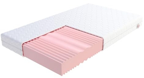 FDM Matratze 100x200 cm Härtegrad H3 H4 Höhe 20 cm Kaltschaummatratze Doppelseitige Rollmatratze HR-Schaum 7 Komfortzonen mit Hypoallergenem Waschbarem Premium-Bezug Oeko-Tex Comfort Duo MAX Double