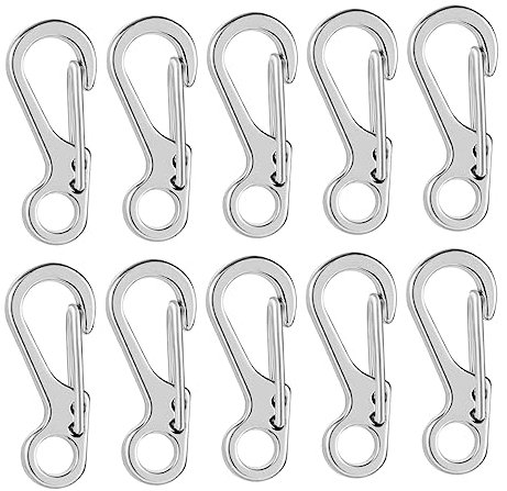 MILISTEN 10stücke Mini Schlüsselanhänger Karabiner Aus Metall Schlüsselringe Aus Zinklegierung Mit Haken Für Schlüssel Rucksack Gürtel Langlebig Und Praktisch