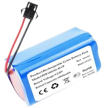 QCKRTAU Batería De Iones De Litio De 12,8 V Y 1800 MAh, Compatible con Aspiradoras Robot Lefant M210 Y M210b. Accesorios For Aspiradoras.