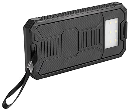 Tonysa Caricatore Portatile Solare 20000 mAh, Power Bank con Doppio Pannello Solare USB, Ricarica Rapida, Kit Caricabatterie Solare per Emergenza