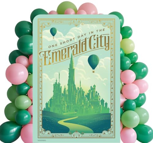Star Cutouts SC4656 Wicked Emerald City Backdrop Sailboard Cardboard Cutout 133cm – Musical Theatre Party Decoration & Event Display
