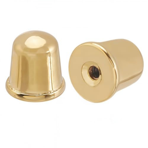 Beebeecraft 1 Caja de 50 Tuercas de Rosca para Pendientes Chapadas En Oro de 18 Quilates de Acero Inoxidable Quirúrgico 316L de Repuesto para Pendientes de Diamantes Compatibles con Pernos Roscado