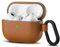 ORNARTO Cover per AirPods Pro 2, Custodia Protettiva in Pelle con Moschettone, Compatibile con AirPods Pro 2a / 1a Generazione (2022/2023/2019), LED Frontale Visibile, Marrone
